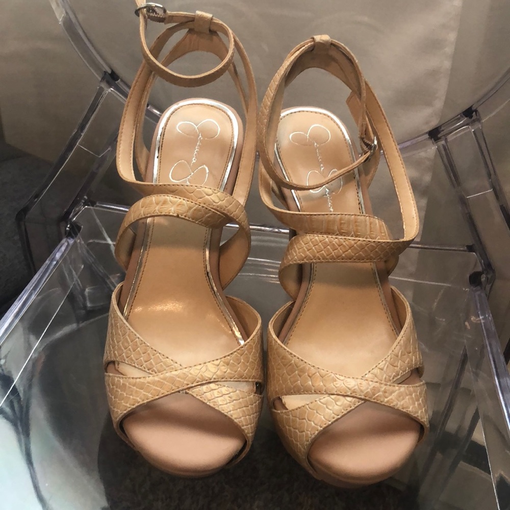 Never worn! Jessica Simpson Nude Heels